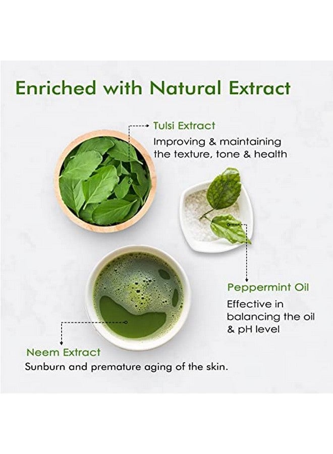 MEEX Me & Ex Neem,Tulsi & Aloe Vera Face Wash for pimple free skin | For Oily & Acne Prone Skin | Excess Oil Control |Paraben and Sulphate Free 100 ml (Pack of 2) - Image 5