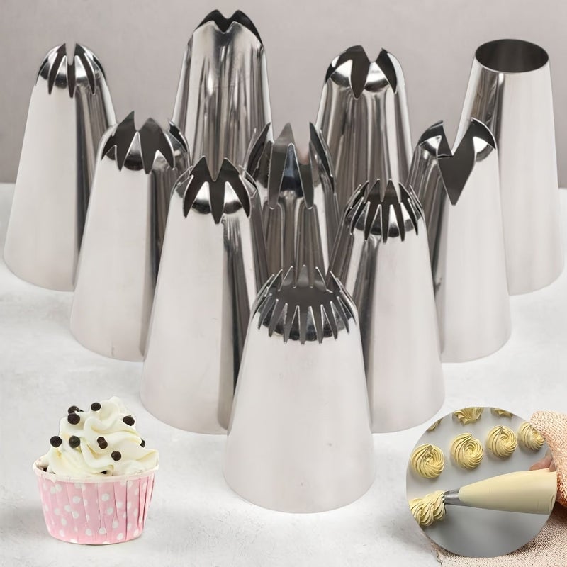 48 Piece Stainless Steel Piping Tips Set For Cake Decorating Nozzles Pastry Icing Kit Home Baking - Image 4
