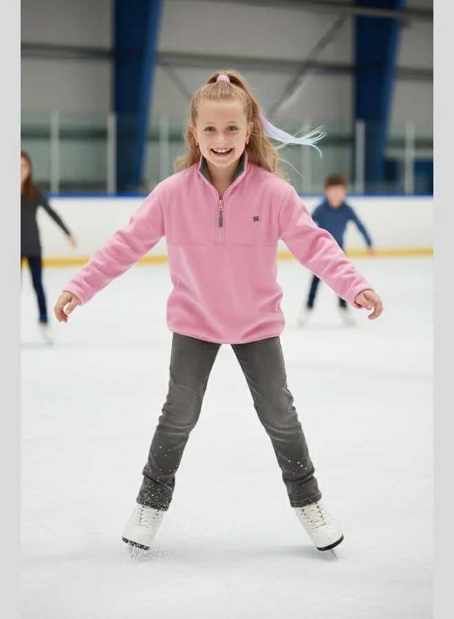 Lela Lela Soft Texture Zippered Stand Collar Raised Winter Fleece Unisex Child POLAR 5905002