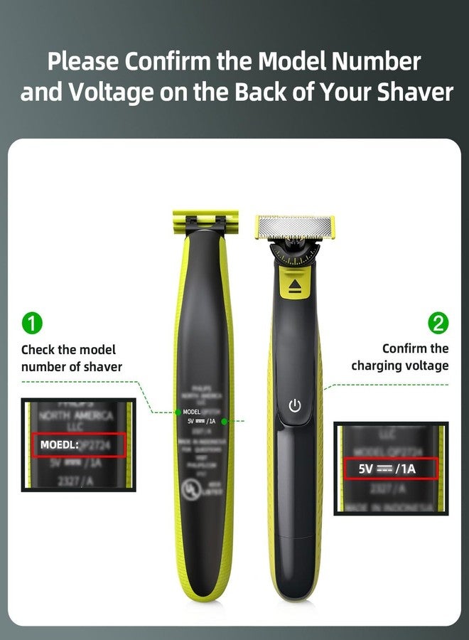 BAEYE 5V USB CHARGING CABLE COMPATIBLE ONLY WITH PHILIPS TRIMMERS & SHAVERS (SELECT MODELS) | 5V-1A USB CHARGING CABLE | 5V QP1424 BUSB - Image 4