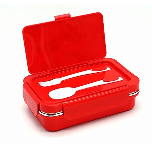 SKi Homeware Steel Happy Meal 2 Compartment Insulated Steel Lunch Box (Mickey), 550 ml - Image 4