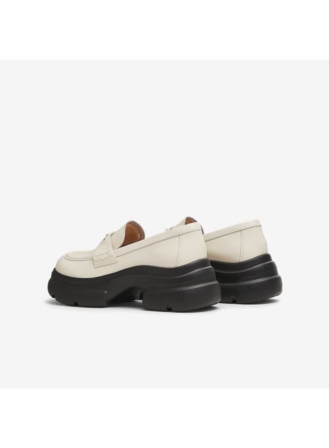 Tata Magic Detective Platform Loafers Uni Star Style Beige Size 34 - Image 1