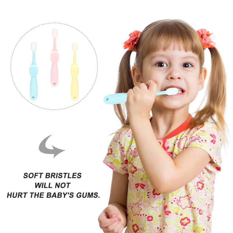 3PCS Children Toothbrush Brush Kids Cartoon Tooth Brush Set - Image 1