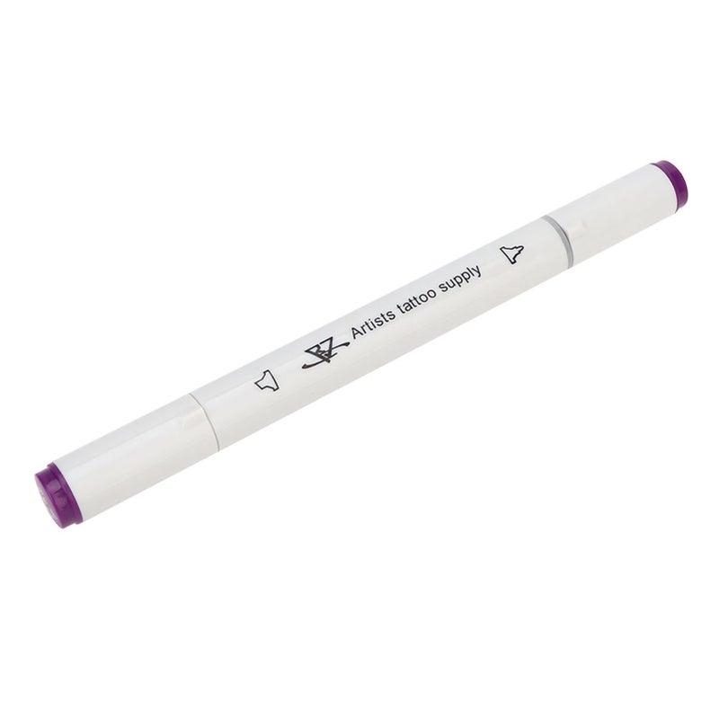 Tattoo Marking Pen: Dual Thick & Fine Tips - Non-Toxic Quick-Drying Ink Skin Marker for Tattoo Design, Piercing Positioning & Skin Marking - Image 3