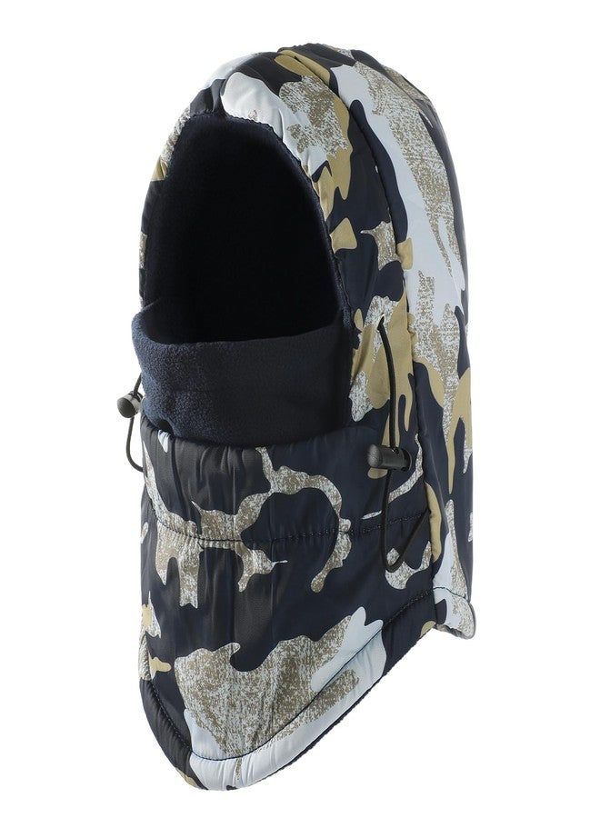 Clothclose Balaclava Ski Mask for Men, Lining Windproof Ski Face Mask for Women, Adjustable Winter Cold Weather Face Cover, Navy Blue Camo, One size - Image 1