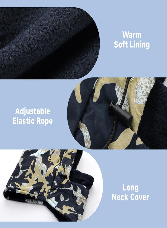 Clothclose Balaclava Ski Mask for Men, Lining Windproof Ski Face Mask for Women, Adjustable Winter Cold Weather Face Cover, Navy Blue Camo, One size - Image 4