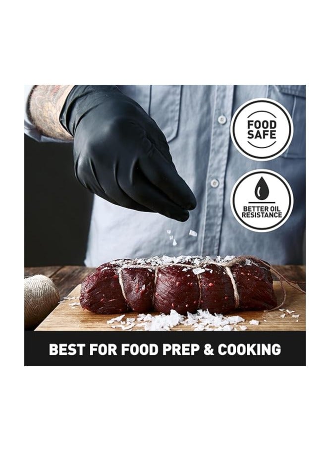 Max Care Black Vinyl Gloves Size Large Examination Gloves Powder Free - Image 3