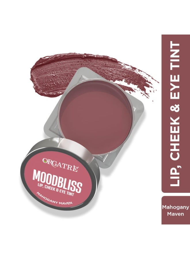 Orgatre Moodbliss Lip, Cheek & Eye Tint with Goodness of Kojic Acid & Retinol (Mahogany Maven, 8GM) - Image 4