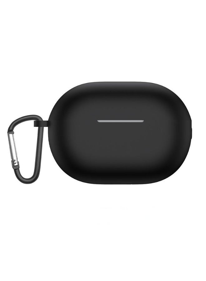 Silicone Cover Case for Huawei FreeBuds Pro 4 / Pro 3, Protective Case Cover with Carabiner - Image 1