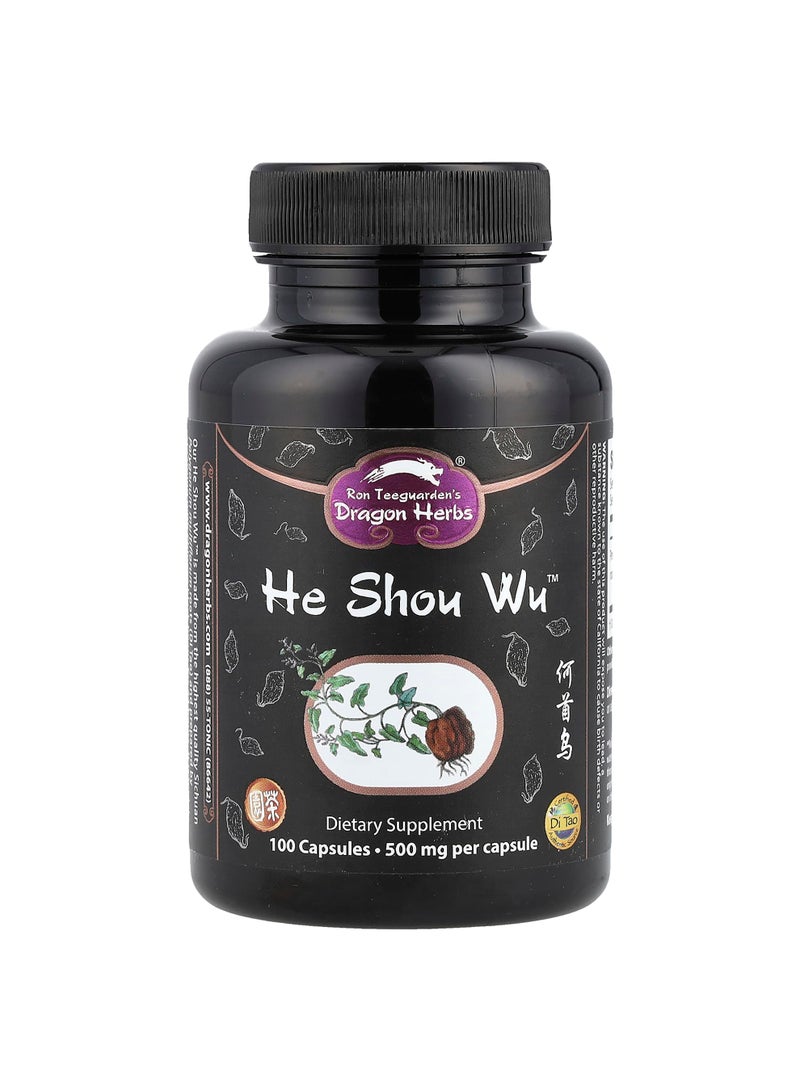 He Shou Wu™, 500 mg, 100 Capsules