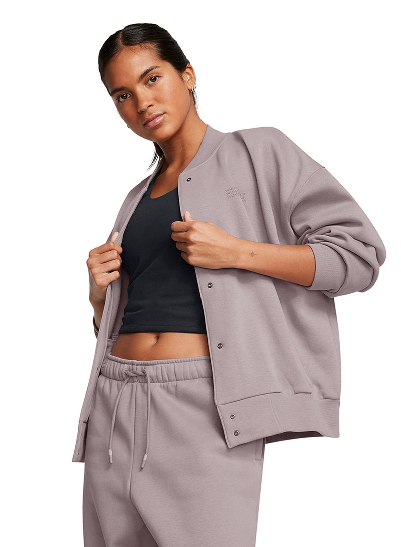 UNDER ARMOUR Icon Fleece Varsity Jacket  - Image 1