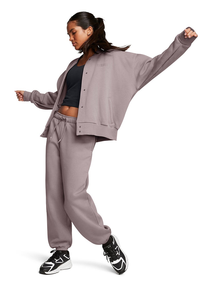 UNDER ARMOUR Icon Fleece Varsity Jacket  - Image 4