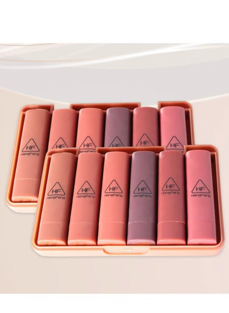 Heng Fang 6-Piece Lipsticks Mini Set Multicolour - Image 2