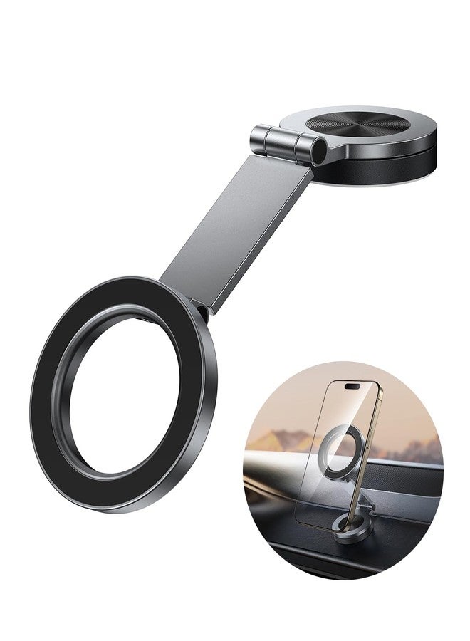 SYNCWIRE MagSafe Car Mount, [360° Rotation] Magnetic Car Mount, Metal Arm, Powerful Magnets, Car Mount iPhone Car Dash for iPhone 15 14 13 Pro Max and All Phones - Image 1