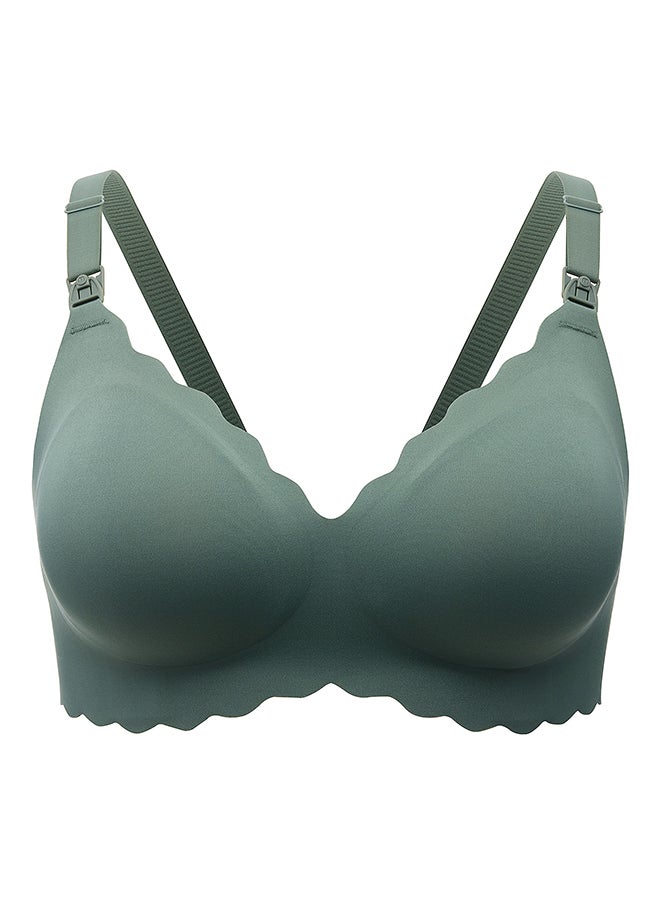 Momcozy Maternity & Nursing Bra - YN46 - Green - S  - Image 1