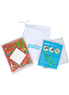 Perler Tangram Shape Puzzle Educational Fuse Bead Craft Kit For Kids Multicolor 2404 Piece  - Image 4