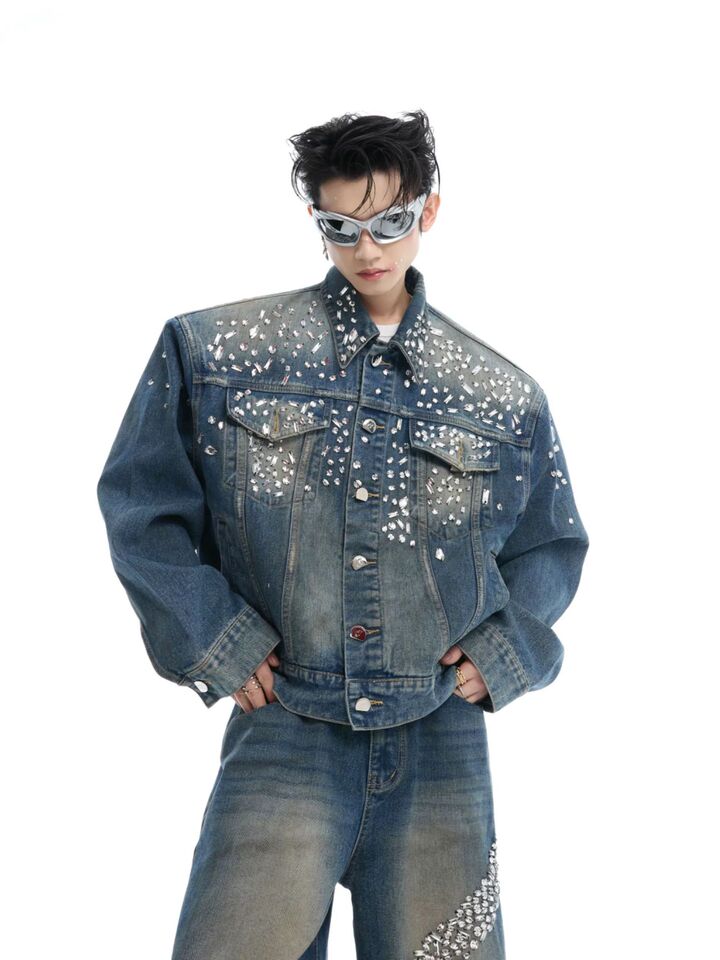 Unisex Classic Denim Jeans Loose Fit Daily Outdoor Wear - Image 1