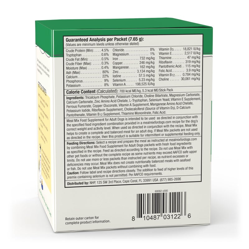 Dr. Mercola Bark & Whiskers Meal Mix for Adult Dogs - 20 Essential Vitamins & Minerals - Food Enhancer - Supports Balanced Homemade Pet Meals - Non-GMO, Gluten-Free & Soy-Free - 30 Packets - Image 2