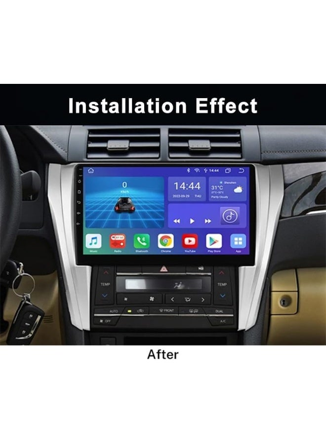 Vierex Android Car Stereo Screen For Toyota Camry Aurion Camry 7 XV 2015-2018 With Apple Carplay Android Auto Wireless WiFi DSP FM&AM BT AHD Camera Included Fast Interface - Image 2