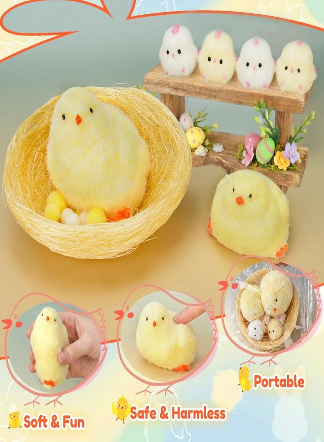 Auvitaya 6 PCS Taba Squishy Chicken Toys with Henhouse, Handmade Ultra Soft Chick Squishy Fidget Toys, Sticky Taba Squishies for Kids & Adults Stress Relief - Image 4