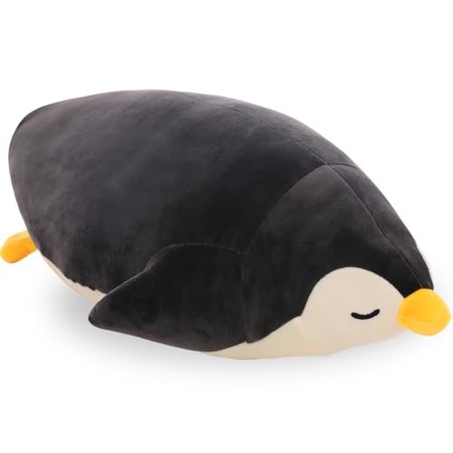 DENTRUN Penguin Stuffed Animals Bulk Cute Penguin Plush Doll Play Toys for Kids Girls Boys Adults Birthday Xmas Halloween Present Adorable Soft Plushies 1220181122442598 Inchs Blue Black - Image 1