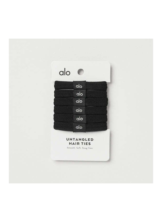 ألو ربطات شعر سوداء 6 قطع - Image 1
