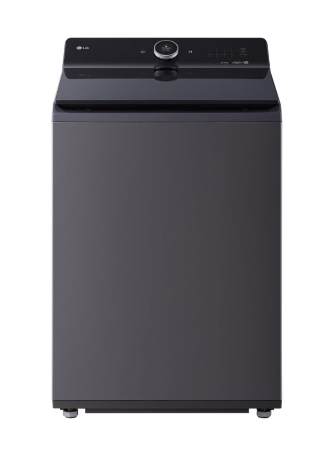 إل جي غسالة تحميل علوي، 24 كجم، TurboWash3D، AI DD، SteamThinQ، Essence Graphite - Image 1