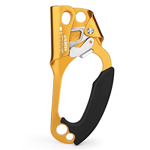 WILDKEN Climbing Hand Ascender Outdoor Mountaineering Tree Arborist Climbing Rappelling Equip Hand Ascender for 8-12MM Rope Left Right Hand Ascender - Image 1