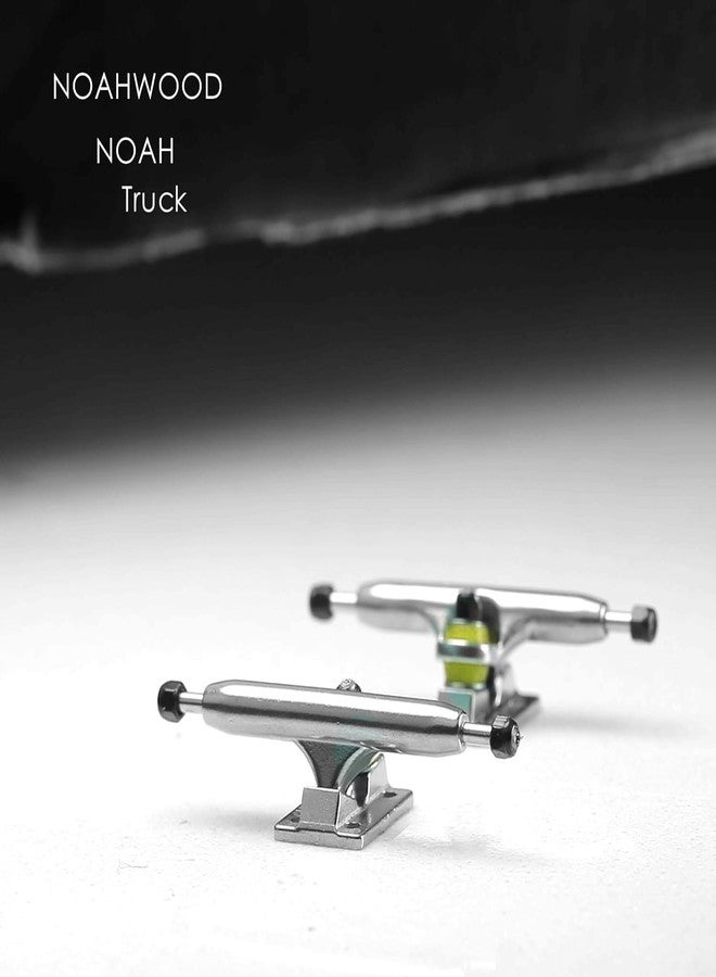 NOAHWOOD شاحنة نواه وود DIY برو لسباق الأصابع 34 مم فضية نواه ii (PU أصفر + صمولة قفل سوداء) - Image 3