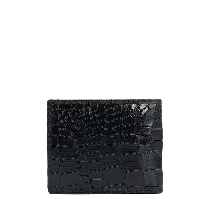 Da Milano black Black Bifold Leather Mens Wallet for Men | Best Price UAE