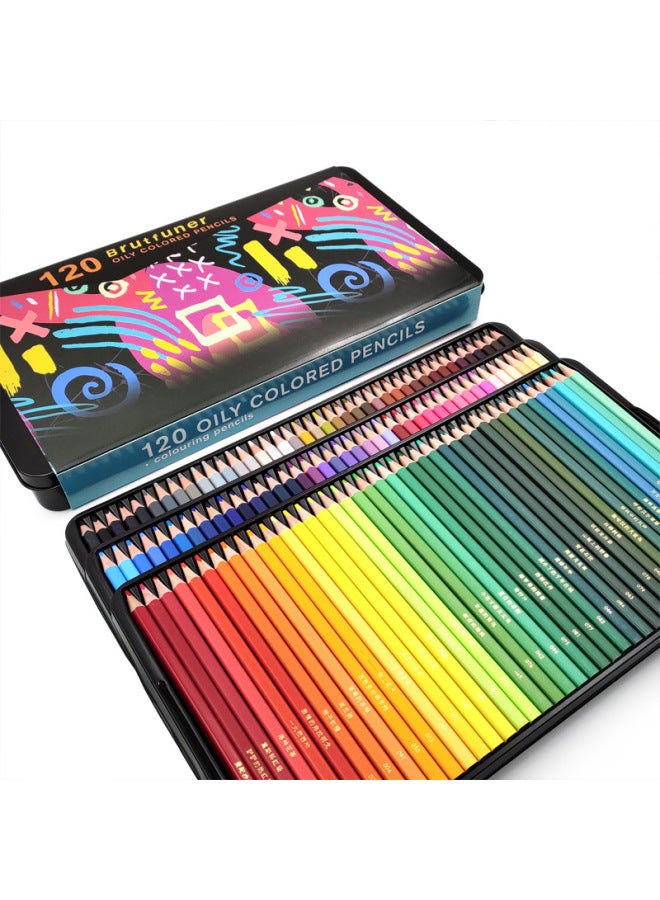 Brutfuner Color Color Pencil 120 Color Lead 180 Color Oil Color Pencil Graffiti Color Pen - Image 1