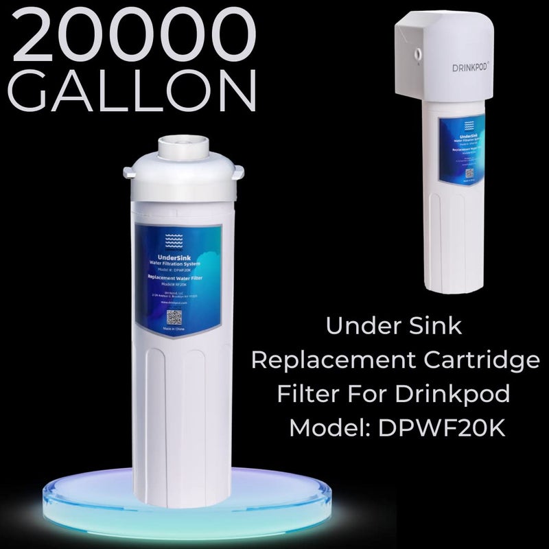 DRINKPOD 20 000 Gallon Replacement Water Filterpod Cartridge for Drinkpod Under Sink Water System - Image 3