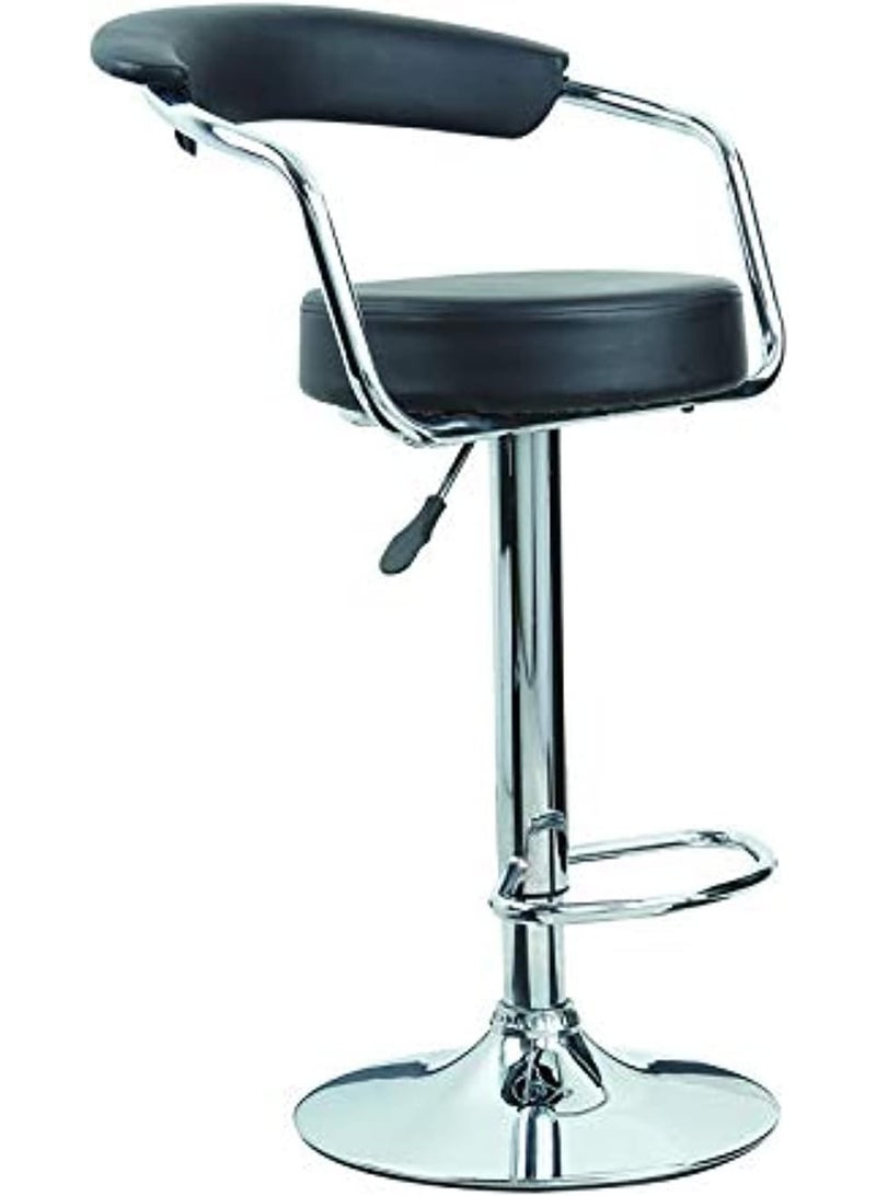 PVC Bar Chair with Sturdy Frame – Adjustable Height and Swivel Seat for Home, Office, or Salon