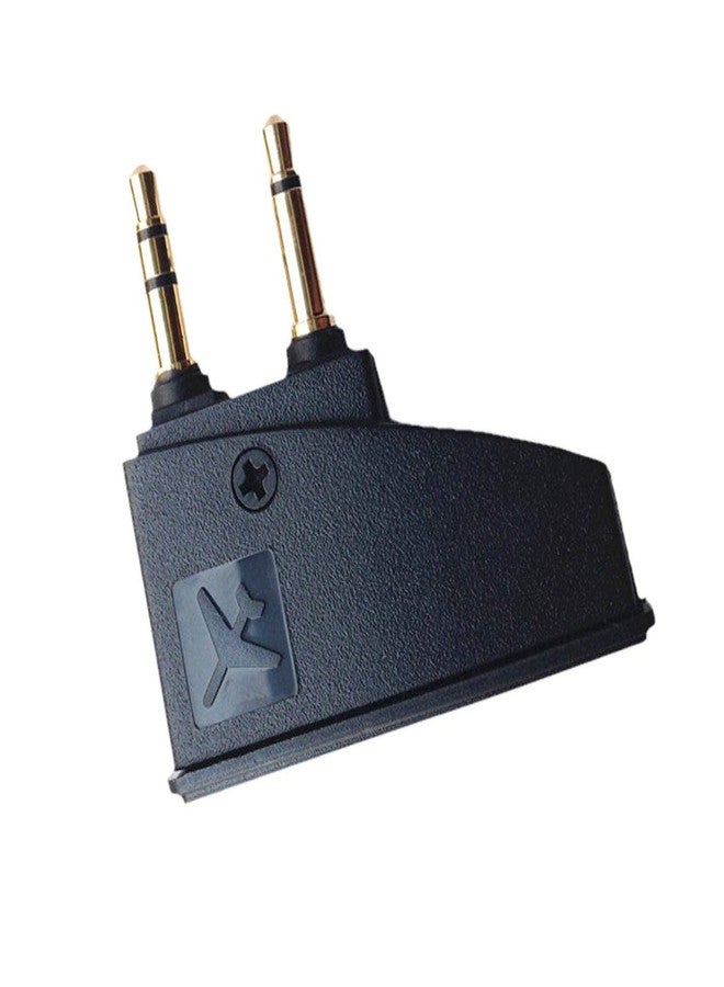Learsoon QC45 Airline Airplane Flight Adapter Aviation Plugs to 3.5mm Jack Compatible with Bose 700 QuietComfort45 QC15 QC20 QC25 QC35 QC35II AE2 AE2I OE2 Soundtrue Soundlink SoundlinkII Headphones(Black) - Image 1