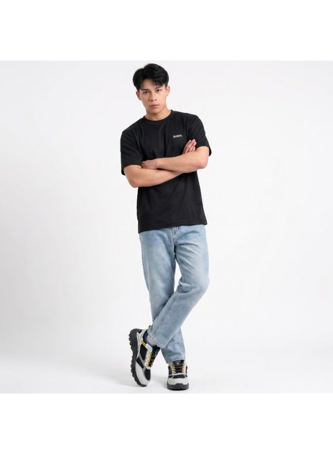 SLIMTA Men's Dry Fit T-Shirt Jet Black Lightweight Moisture-Wicking Crew Neck Tee Everyday Casual & Active Wear - Image 5