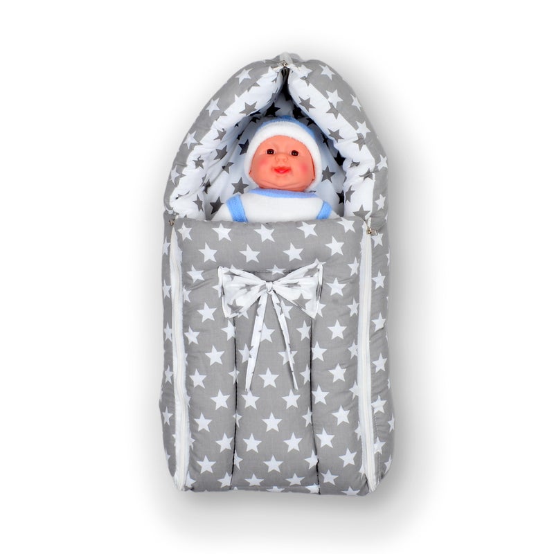 SmallBerry SmallBerry™ 3-in-1 Baby Bed Sleeping Bag and Carry Bag Nest | New Born Bedding Set | Perfect Newborn Baby Gift for 0-6 Months | Starry Nursery Essential for Infants  - Image 1