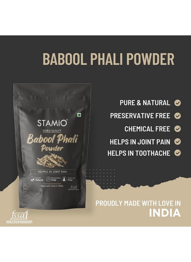 Babool Phali Powder 250Gm | Babul Ki Fali | Kikar | Acacia Arabica | Joint Pain | Teeth | In Pouch 8.82 Oz - pzsku/Z50EEB78979C0C7F8CC1AZ/45/_/1728311222/bb0b7e62-340e-46da-a786-b1acab321081