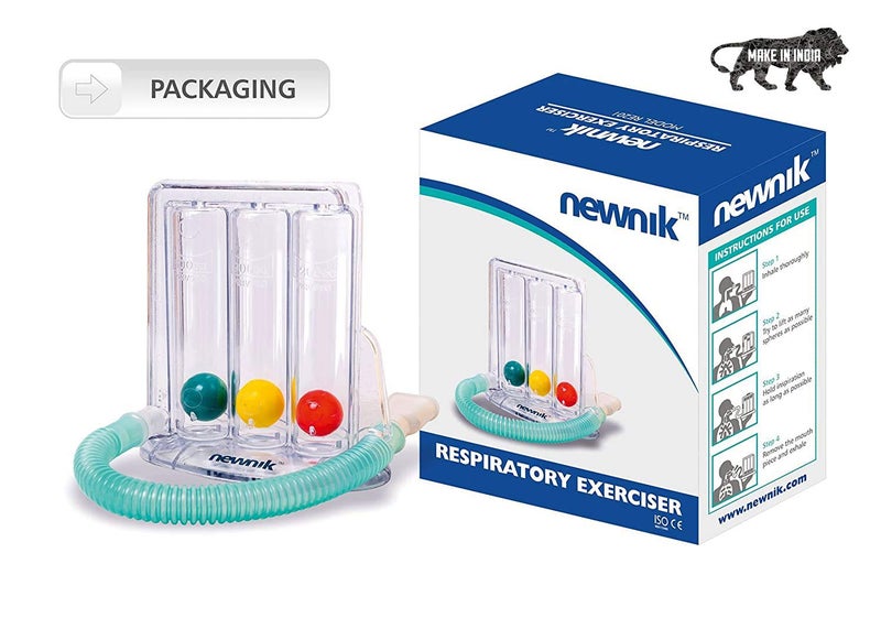 Newnik RE201 Respiratory Exerciser | 3-Ball Lung Exerciser for Breathing Improvement & Lung Capacity Training | BPA-Free & Easy to Use - Image 5