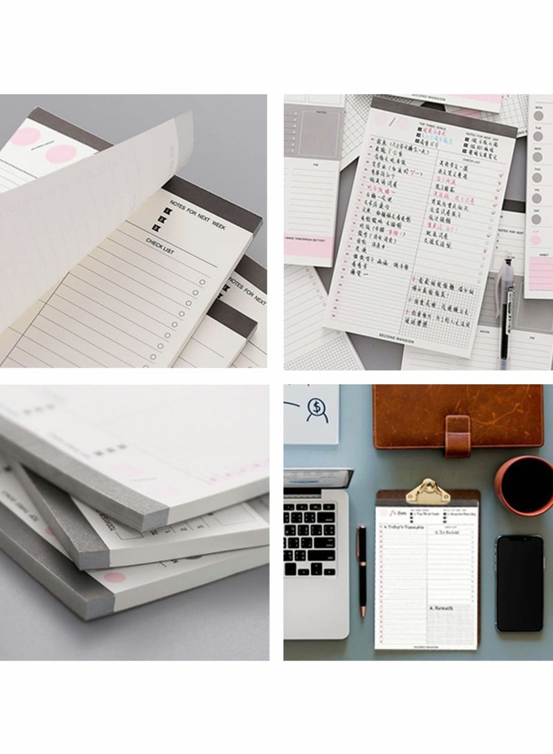 Excefore Daily Planner Pad, 60 Sheets A5 Daily Planner Notes Daily Agenda,Focus, Habit Tracker and to Do List Notepad Planning Pad with Tear-Off Pages,Task Notes Scheduler for Home School Work Office 20*12.5cm  - Image 5