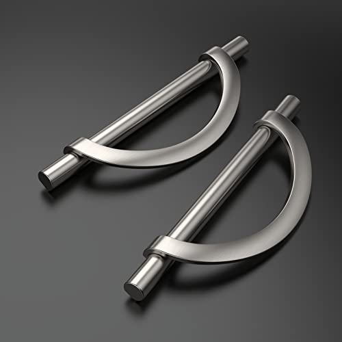 Amerdeco 10 Pack Brushed Satin Nickel Cabinet Pulls 5 Inch(128MM) Hole Centers Kitchen Cabinet Handles Hardware Kitchen Handles for Cabinets Cupboard Handles Drawer Pulls - Image 2