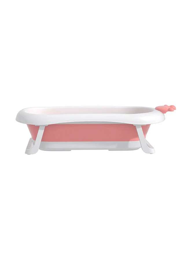 Bumble & Bird Baby Bathtub With Cushion, Foldable - Portable - Suitable For Newborn And Toddler, Anti Slip Skid Proof - Pink