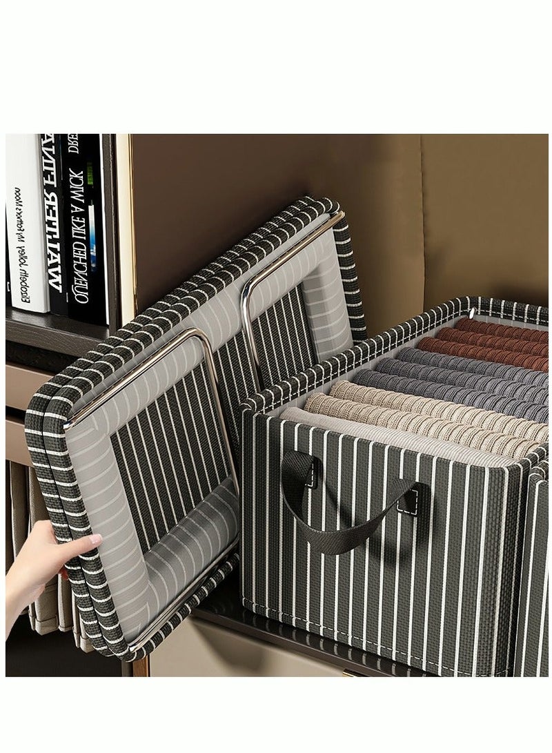 MIXDE Storage Bags Large Blanket Clothes Organization and Storage Containers for Bedding Comforters Foldable Organizer with Reinforced Handle - Image 2