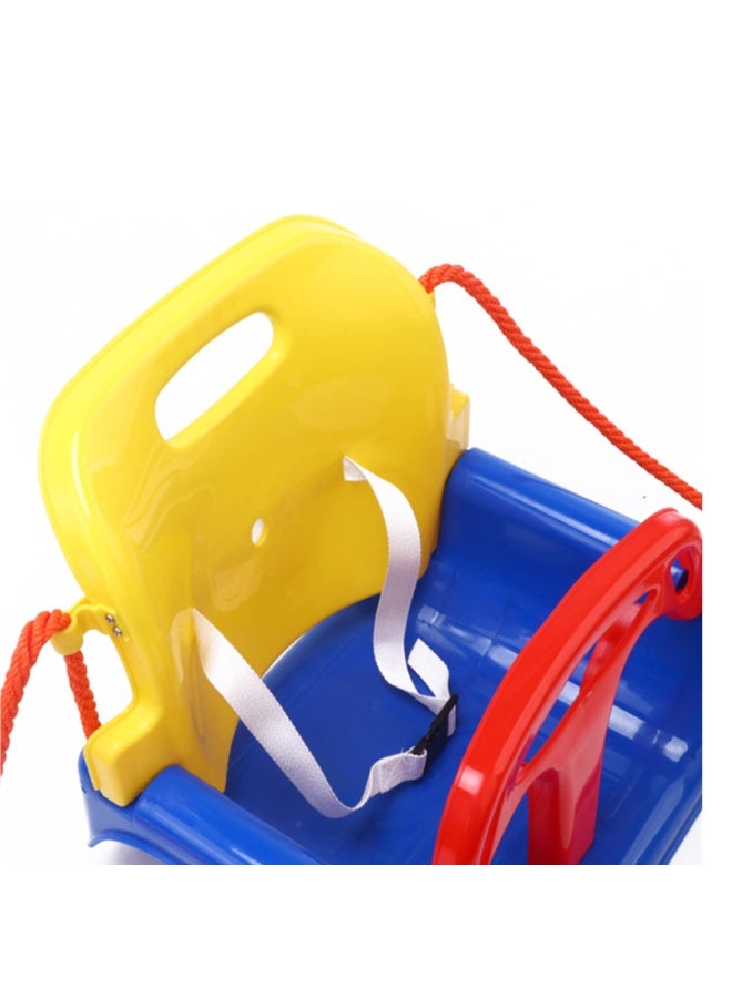 DURKU 3 in 1 Multifunctional Swings for Kids, Toddler Swing Seat Hanging Swing Set for Playground Swing Set,Infants to Teens Swing Kindergarten Playground Family Children Outdoor Toys Gifts Blue - Image 2