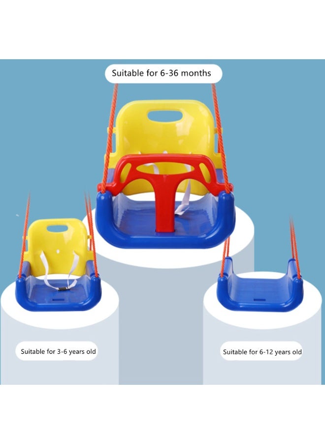 DURKU 3 in 1 Multifunctional Swings for Kids, Toddler Swing Seat Hanging Swing Set for Playground Swing Set,Infants to Teens Swing Kindergarten Playground Family Children Outdoor Toys Gifts Blue - Image 3