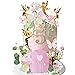 DiDida Fairy Cake Topper Fairy Garden Theme Cake Decor Pink Fairy Door for Birthday Baby Shower - Image 2