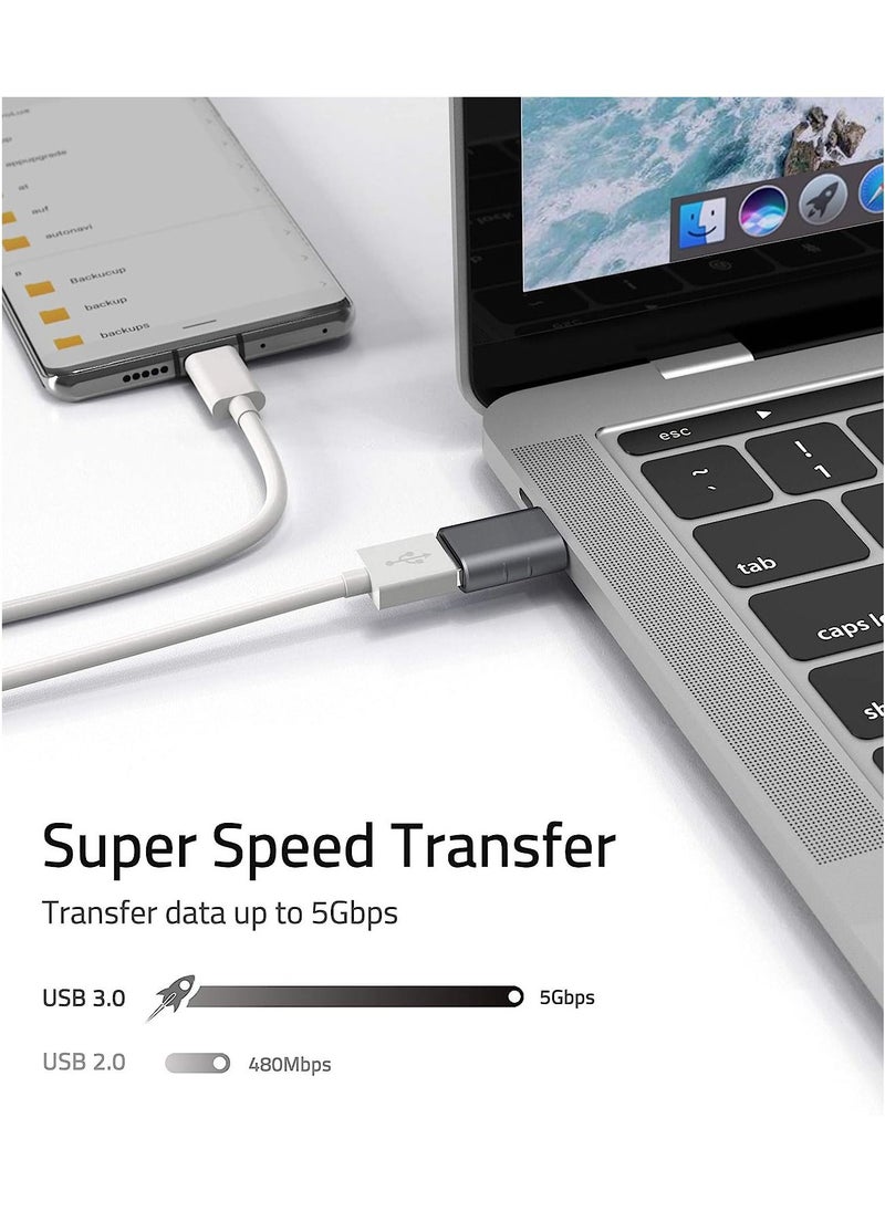 Syntech - USB C to USB Adapter (Pack of 2) USB C Male to USB3 Female Adapter Compatible with MacBook Pro 2023 iMac iPad Mini 6/Pro MacBook Air 2022 and Other Type C or Thunderbolt 4/3 Devices - Image 1