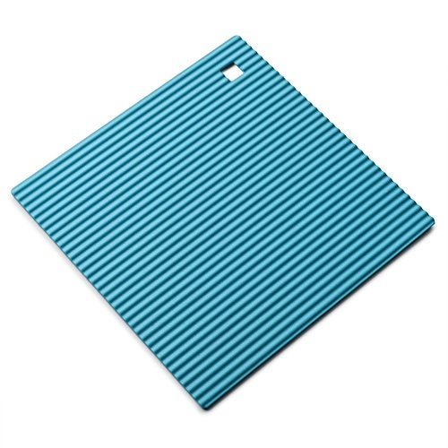 zeal Zeal Silicone Heat Resistant Non-Slip Trivet Pot Rest Aqua (7â€/18cm), Blue - Image 2