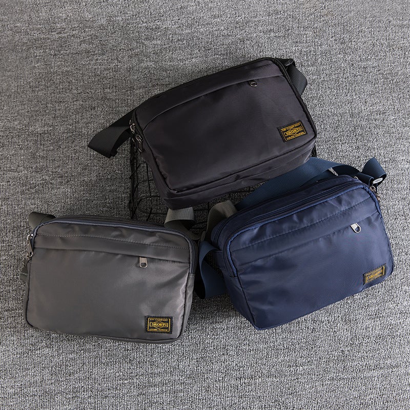 Japanese Style Simple Crossbody Bag Men'S Casual Oxford Cloth Shoulder Bag Distinctive Casual Small Satchel Tooling Style Messenger Bag - Image 3