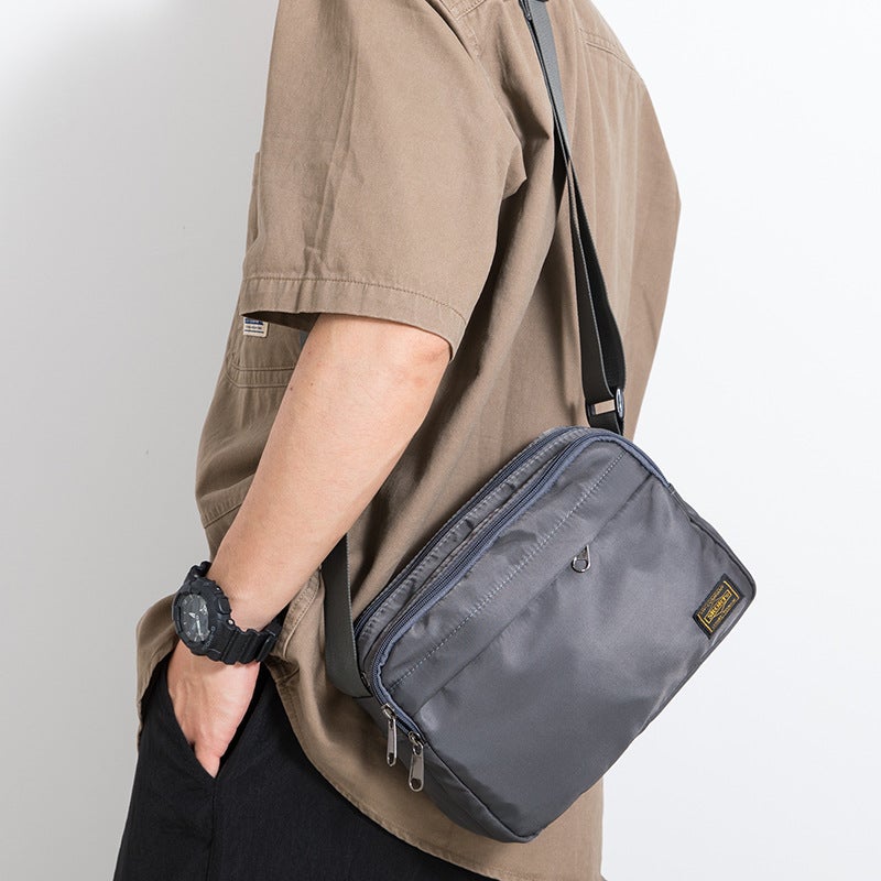 Japanese Style Simple Crossbody Bag Men'S Casual Oxford Cloth Shoulder Bag Distinctive Casual Small Satchel Tooling Style Messenger Bag - Image 5