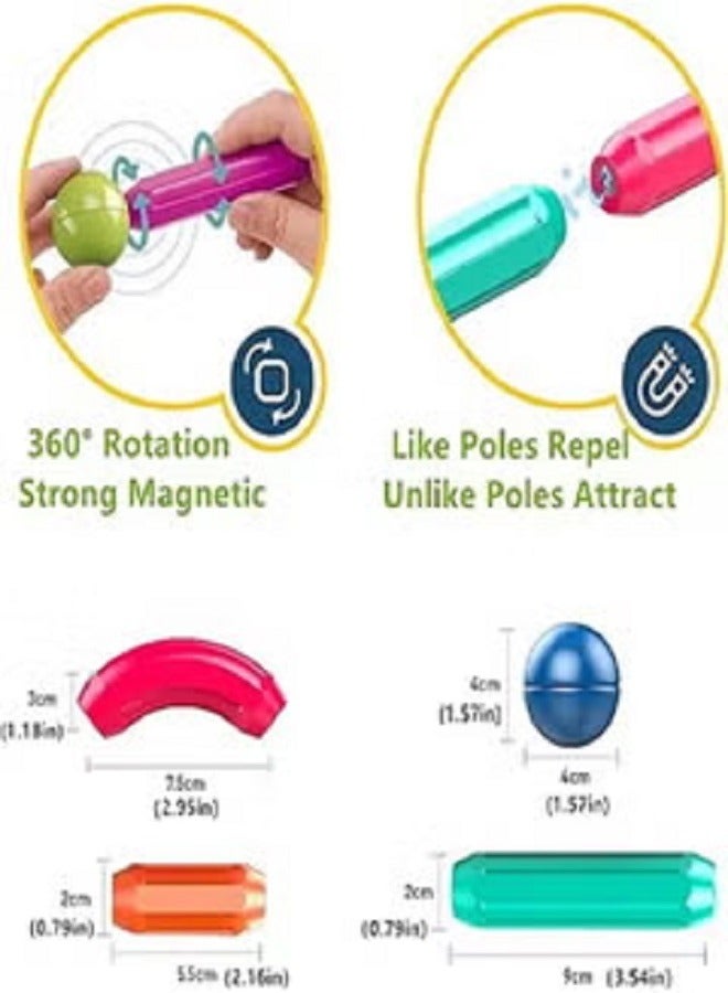 Magnetic Stick, Balls and Rods Set, Building Sticks Blocks, STEM Stacking Toys Magnet Educational for Kids Boys Girls - 42 PCS - Image 4